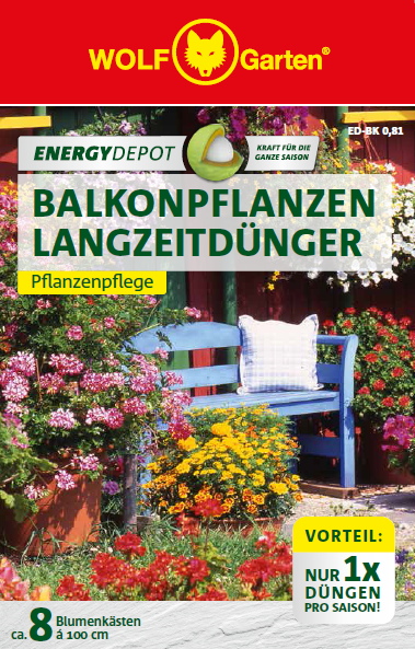 Wie dünge/verteile ich den Balkonpflanzen Langzeitdünger EDBK? WOLF